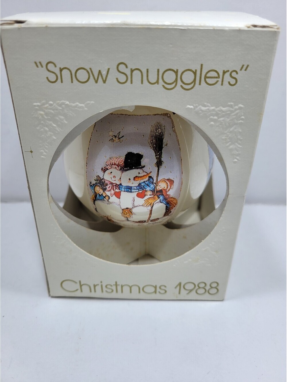 Schmid  Christmas 1988 Snow Snugglers Ornament